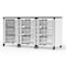 Luxor Modular Classroom Storage Cabinet - 3 side-by-side modules with 9 large bins MBS-STR-31-9L - alternate 2
